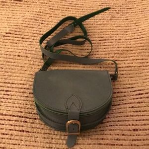 Blue Leather Purse from Greece